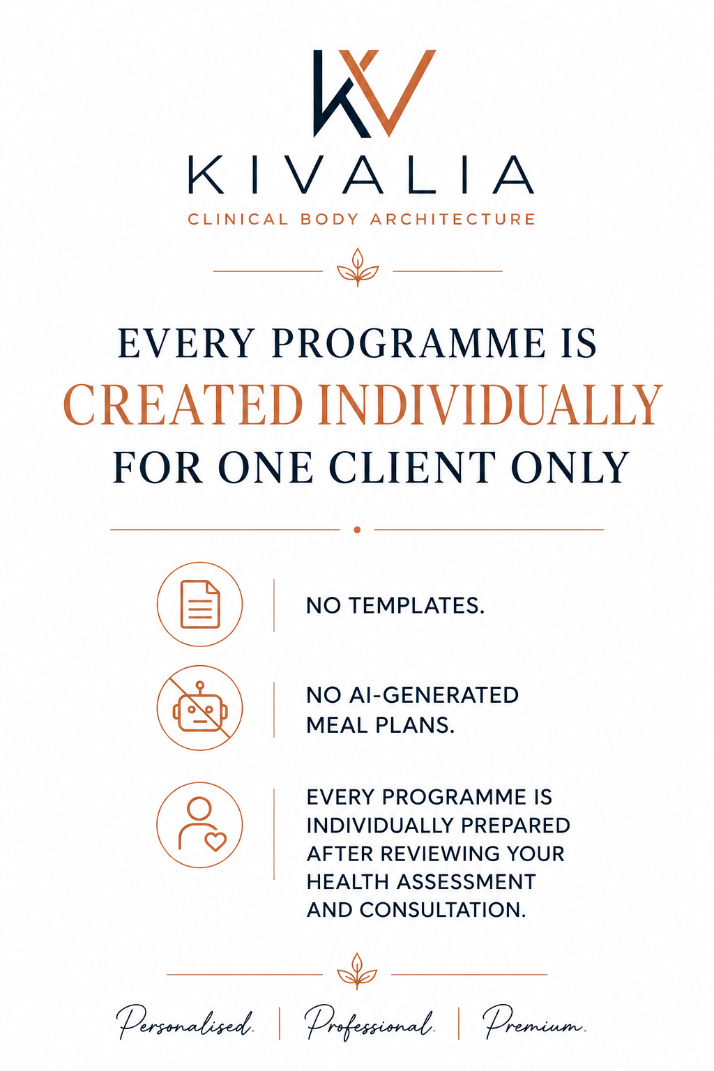 Personalised Weight Loss Programme