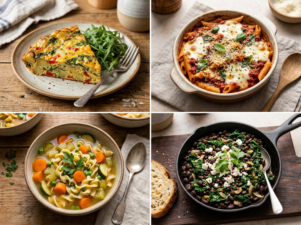 8 Additional Wholesome Budget Dinners Inside — Kivalia Representative Dinner Collage